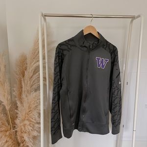 NIKE University of Washington Gray Zip Up